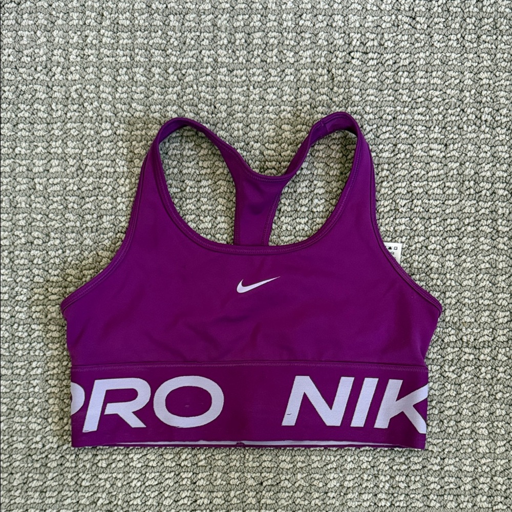 Nike Girls Medium Purple Sports Bra